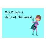 Hero of the week reward card business cards