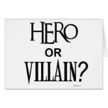 Hero or Villian cards