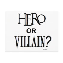 Hero or Villian postcards