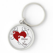 Hero Plus Kin Heart Swirls Fair Hero Series Key Chains