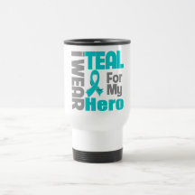 Hero - Teal Ribbon Ovarian Cancer Support Mug
