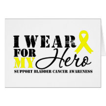Héroe del cáncer de vejiga tarjeta