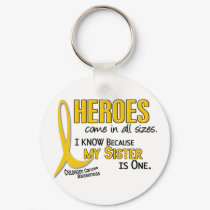 Heroes All Sizes 1 Sister CHILDHOOD CANCER Shirts keychains by awarenessgifts Heroes All Sizes 1 Sister CHILDHOOD CANCER Shirts keychains