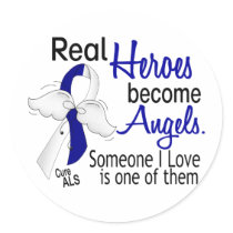 Heroes Become Angels ALS Sticker