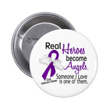 Heroes Become Angels Alzheimer's Disease Pin