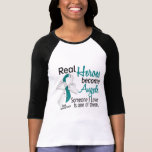 Heroes Become Angels Cervical Cancer T-shirt