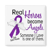 Heroes Become Angels Cystic Fibrosis Refrigerator Magnet