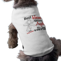 Heroes Become Angels Dad Lung Cancer Doggie Shirt