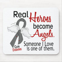 Heroes Become Angels Diabetes Mousepads