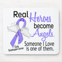 Heroes Become Angels Esophageal Cancer Mousepad