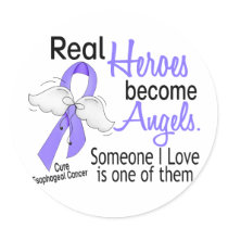 Heroes Become Angels Esophageal Cancer Sticker