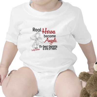 Heroes Become Angels Great Grandma Lung Cancer Rompers