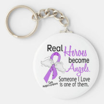 Heroes Become Angels Hodgkins Lymphoma Key Chains
