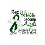 Heroes Become Angels Liver Cancer Postcard