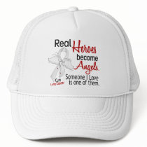 Heroes Become Angels Lung Cancer Hat