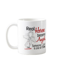 Heroes Become Angels Lung Cancer Coffee Mugs