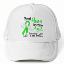 Heroes Become Angels Lymphoma hats by awarenessgifts Heroes Become Angels Lymphoma hats