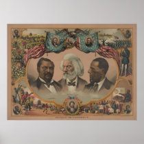 Heroes of the African American Race Black History Print