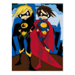 Heroic Superheroes Postcard