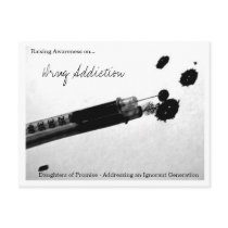 heroin, Raising Awareness on..., Drug Addiction... postcards