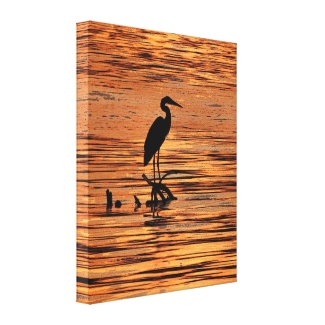 Heron at Sunset