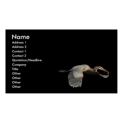 heron business card