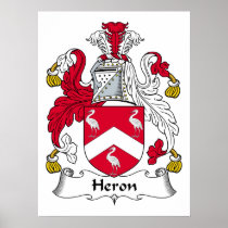 Heron Family Crest Print