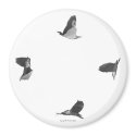 Heron in Flight Magnet 2 magnet
