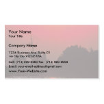 Heron in Sunset Business Card Template
