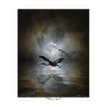 "Heron Moon" Art Print Poster