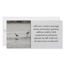Heron Party Personalized Photo Card