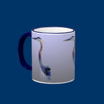 Heron Portrait mugs