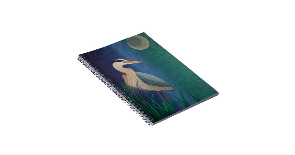 Heron Quilt Notebook Zazzle