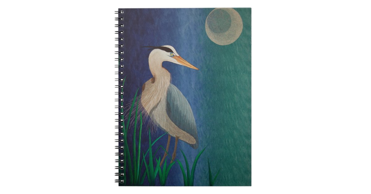 Heron Quilt Notebook Zazzle