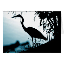 Heron Silhouette Card