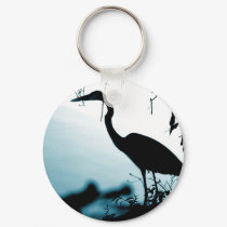 Heron Silhouette Keychain
