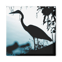 Heron Silhouette Magnet