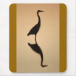 Heron Silhouette Mouse Pads