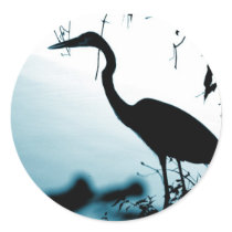 Heron Silhouette Sticker