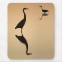 Heron Silouette mousepads