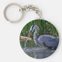 Heron Splash Keychains
