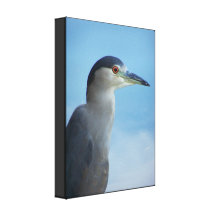 Heron Stretched Print Stretched Canvas Prints