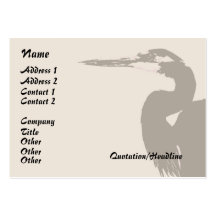 Heron Wildlife Business Card