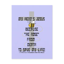 Hero's Jesus postcards by creationhrt Hero's Jesus postcards