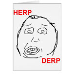 Herp Derp Herp Derping Card