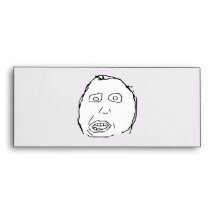 Herp Derp Idiot Rage Face Meme Envelopes