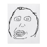 Herp Derp Idiot Rage Face Meme flyers