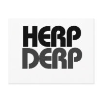 Herp Derp Postcard