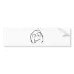 Herp Derp Rage Comic Bumper Stickers