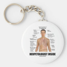 Herpetologist Inside (Symptoms Of A Snake Bite) Key Chain